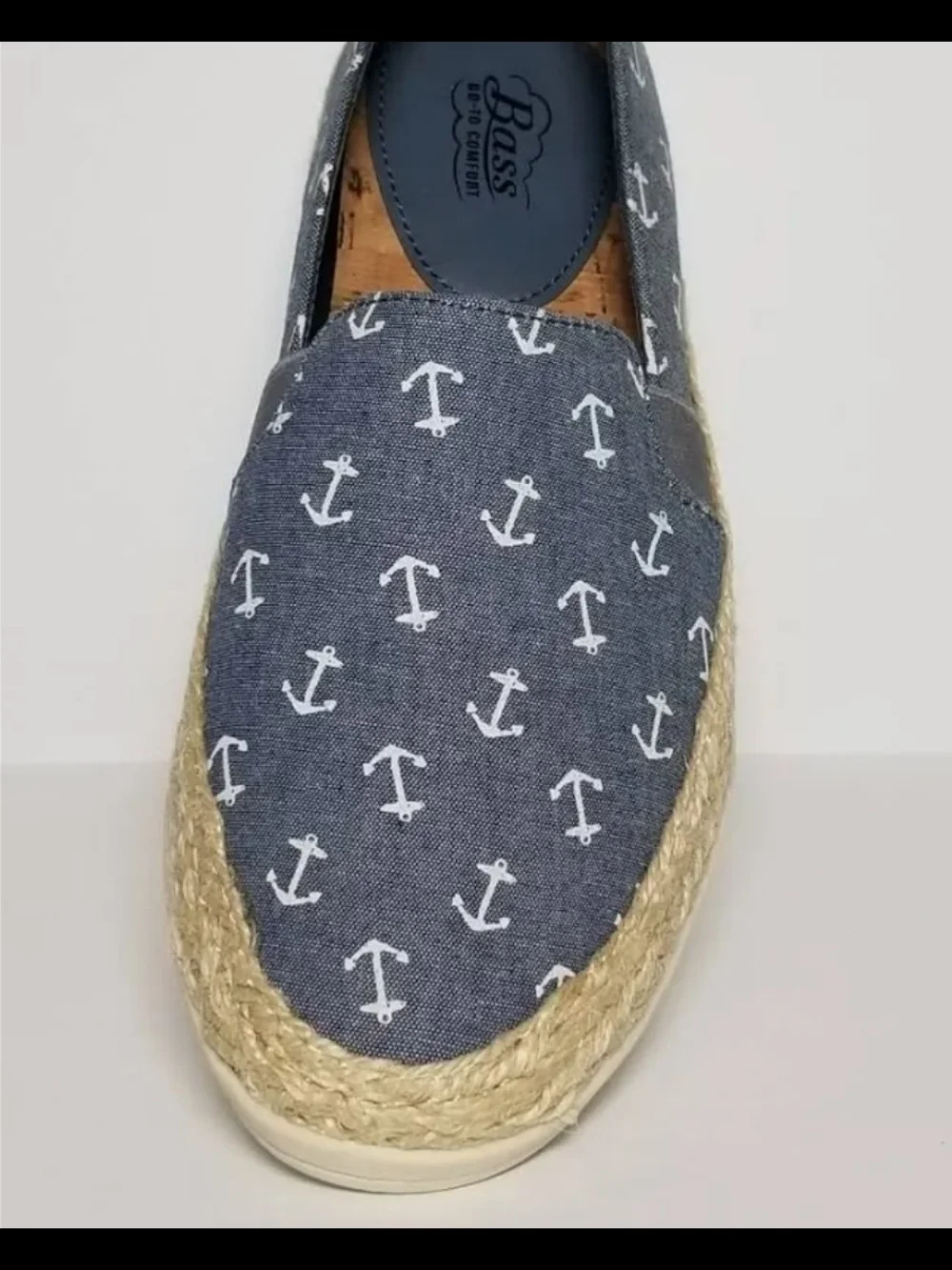 G.H. Bass & Co. Women's Multicolor Anchor Espadrilles Slip-Ons Size 9.5